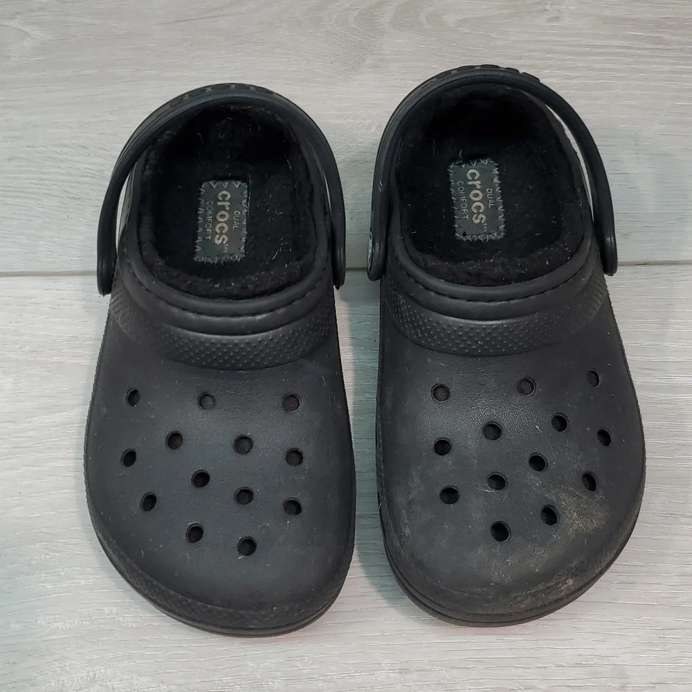 Crocs Kids Unisex Insulated Lined Classic Clogs Sandals shoes sz C11